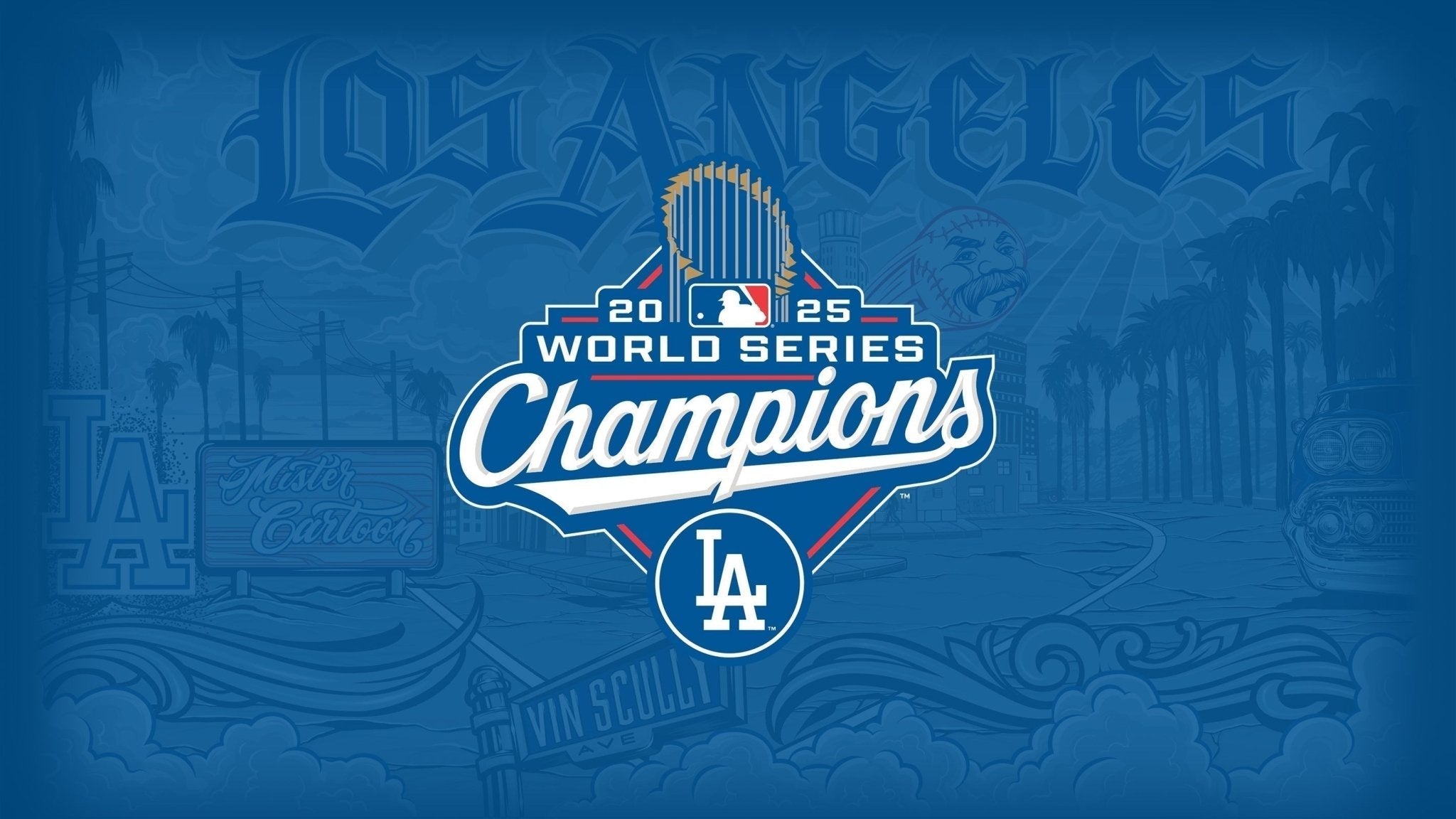 Mister Cartoon x Dodgers: 2025 World Series Champions Collection - Toons Mart