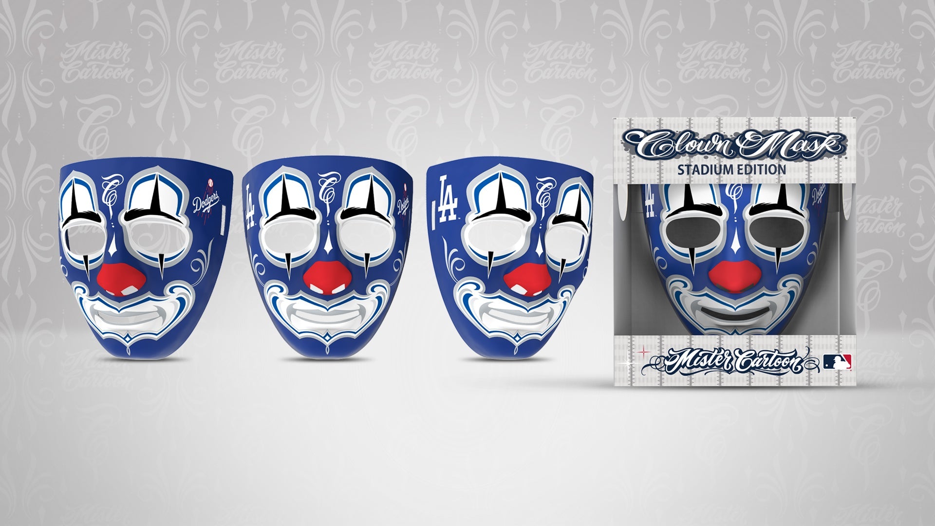 MLB® Mister Cartoon Clown Mask - Toons Mart