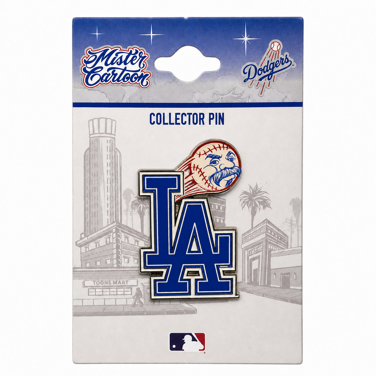 LA Dodgers x Mister Cartoon Home Run  Enamel Pin & Stand