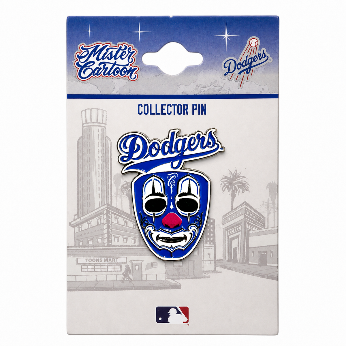 LA Dodgers x Mister Cartoon Mask Pin