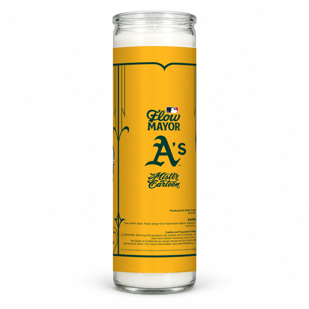 MLB® x Mister Cartoon Flow Mayor Candle - Las Vegas Athletics