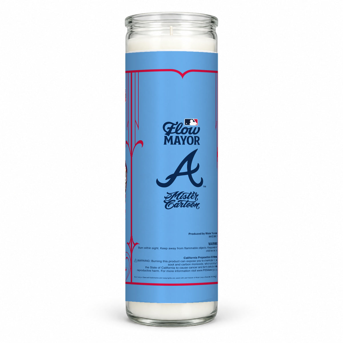 MLB® x Mister Cartoon Flow Mayor Candle - Atlanta Braves