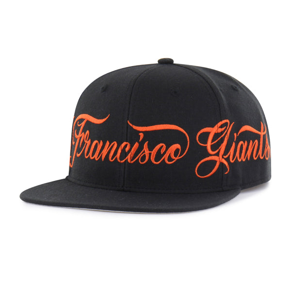 San Francisco Giants Mister Cartoon Wrap Script '47 Captain - Black
