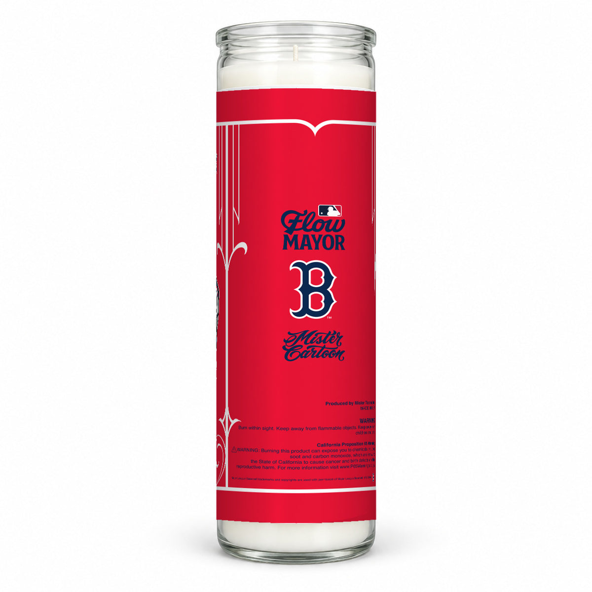 MLB® x Mister Cartoon Flow Mayor Candle - Boston Red Sox