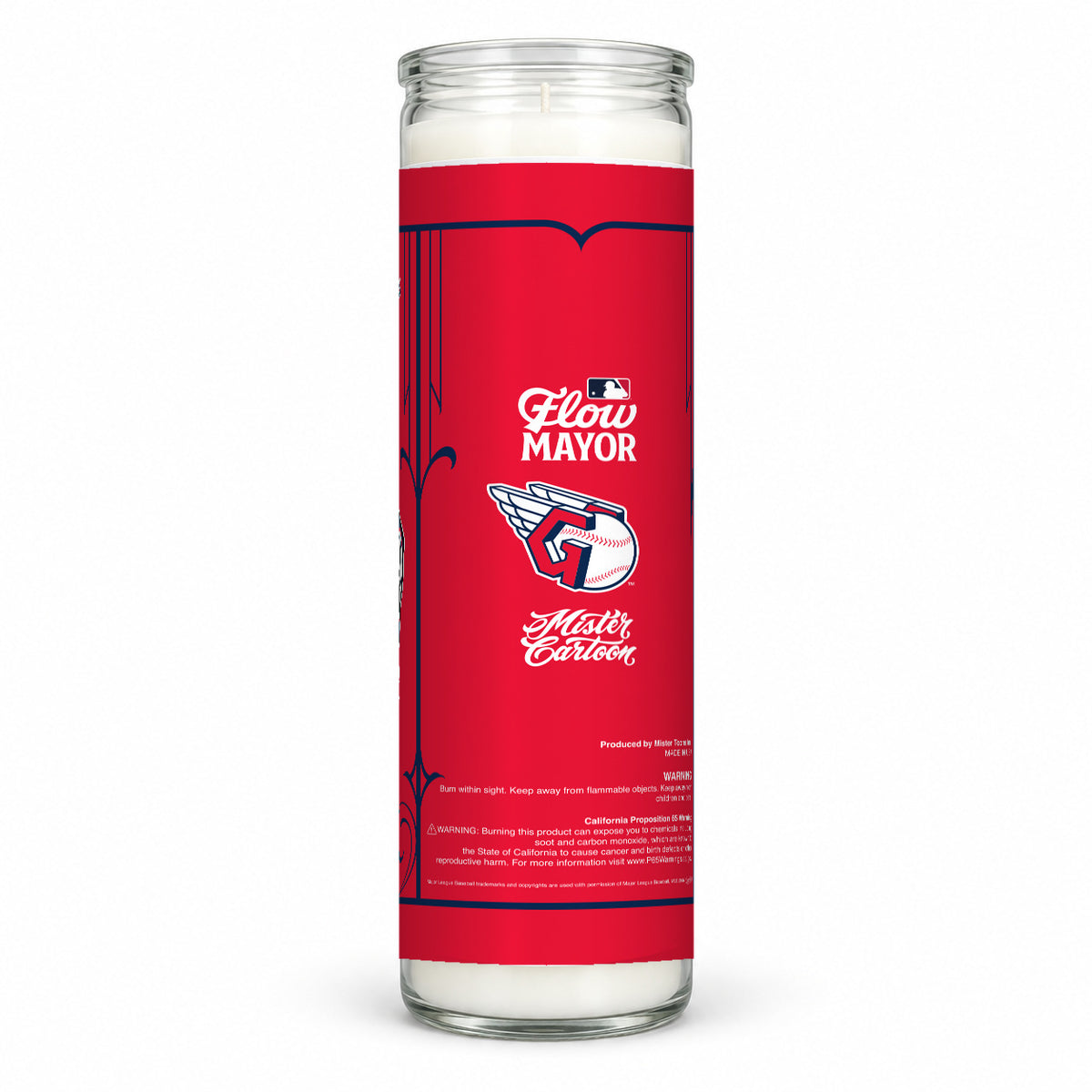 MLB® x Mister Cartoon Flow Mayor Candle - Cleveland Guardians