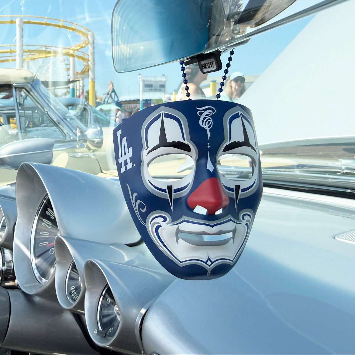 MLB® Mister Cartoon Mini Clown Mask - LA Dodgers OG Blue