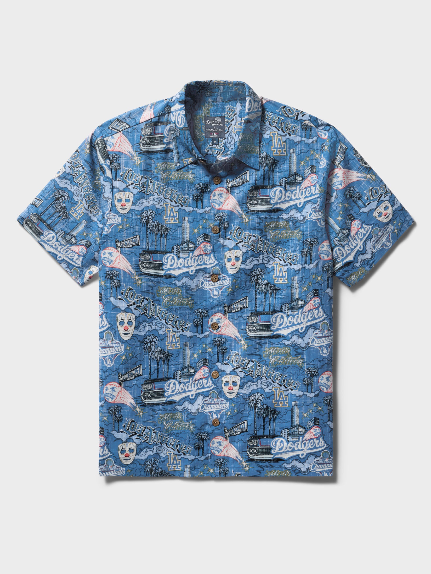 Reyn Spooner LA Dodgers Short Sleeve Shirt - Blue