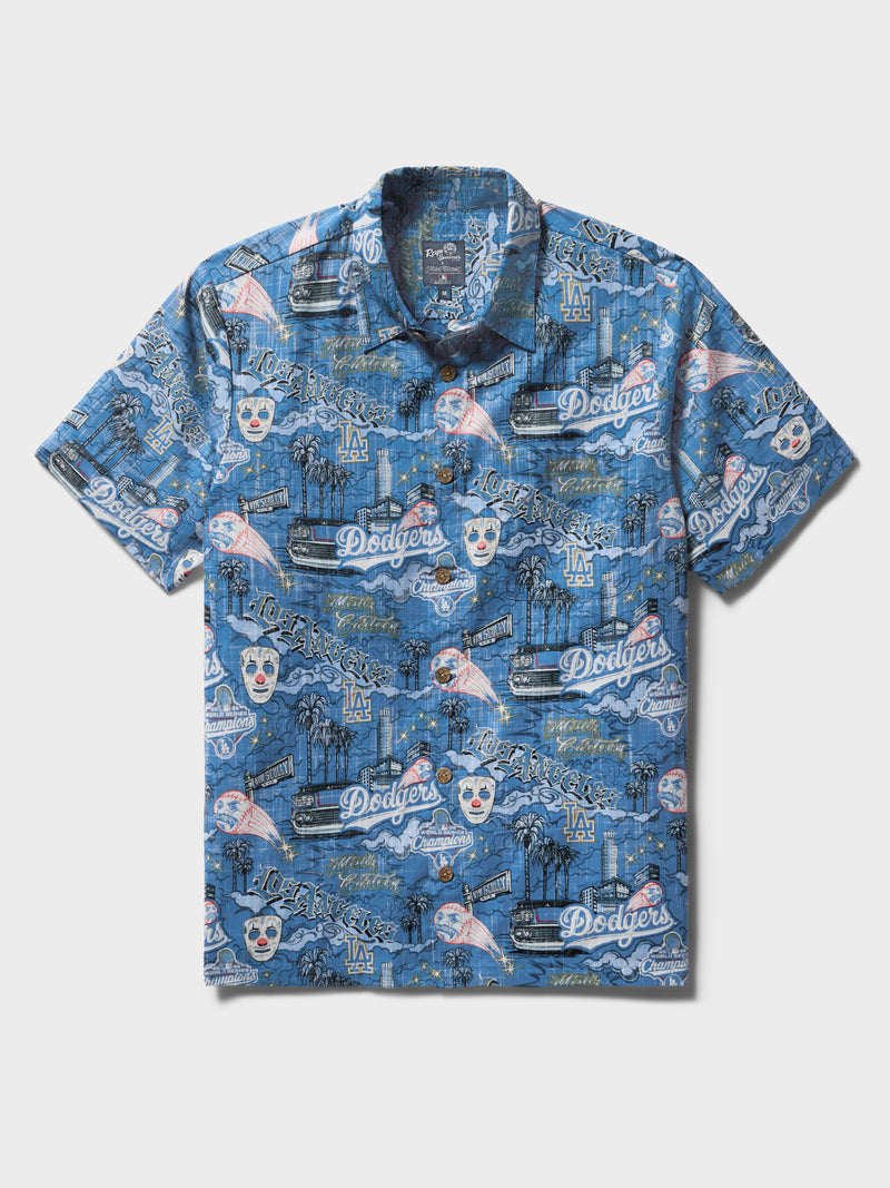 Reyn Spooner LA Dodgers Short Sleeve Shirt - Blue