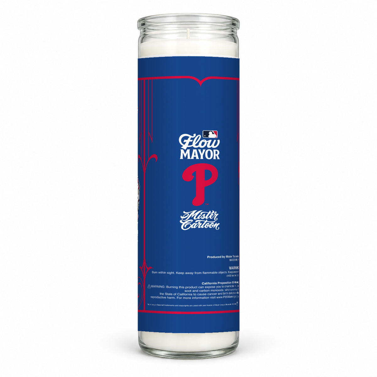 MLB® x Mister Cartoon Flow Mayor Candle - Philadelphia Phillies