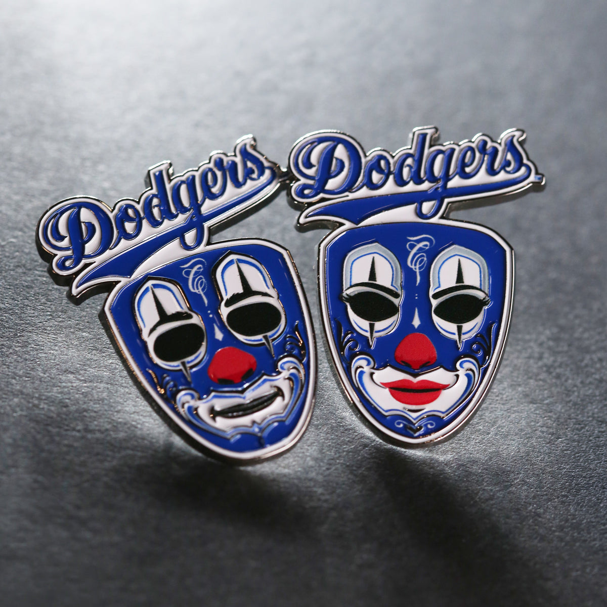 LA Dodgers mask pin bundle