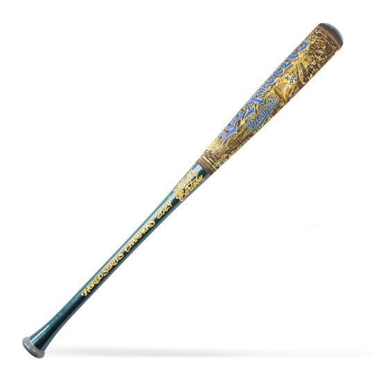 GOLD WORLD SERIES 2024 x LA DODGERS X MISTER CARTOON X PILLBOX FULL-SIZE HAND PAINTED & NUMBERED LIMITED EDITION COLLECTORS BAT