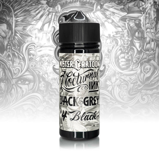 Bishop x Mister Cartoon Nocturnal Ink – Black & Grey 4 oz Ink Set - Toons Mart