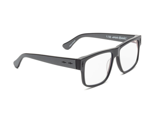 CADDIS // MC READER GLASSES - DARK METALLIC GREY - Toons Mart