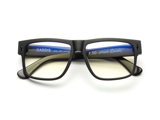 CADDIS // MC READER GLASSES - DARK METALLIC GREY - Toons Mart