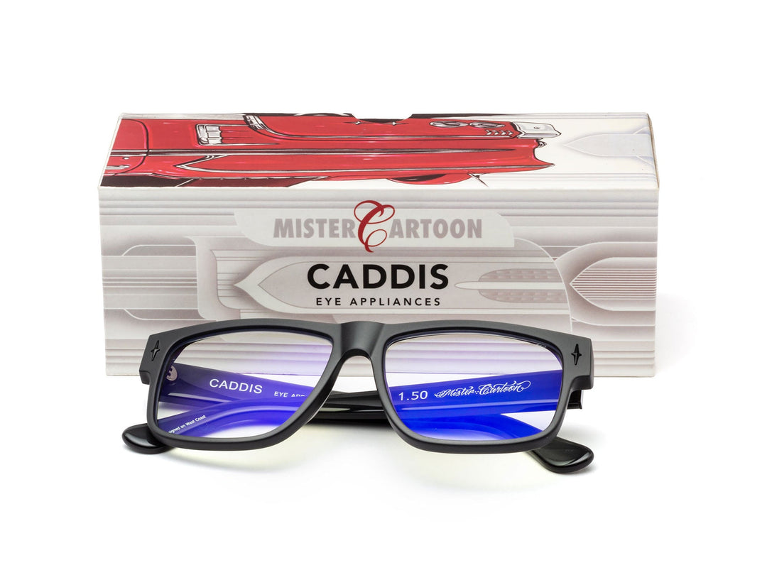 CADDIS // MC READER GLASSES - DARK METALLIC GREY - Toons Mart