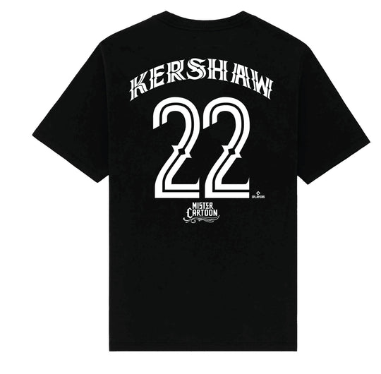 Clayton Kershaw - LA Dodgers x MC Black T-Shirt - Toons Mart