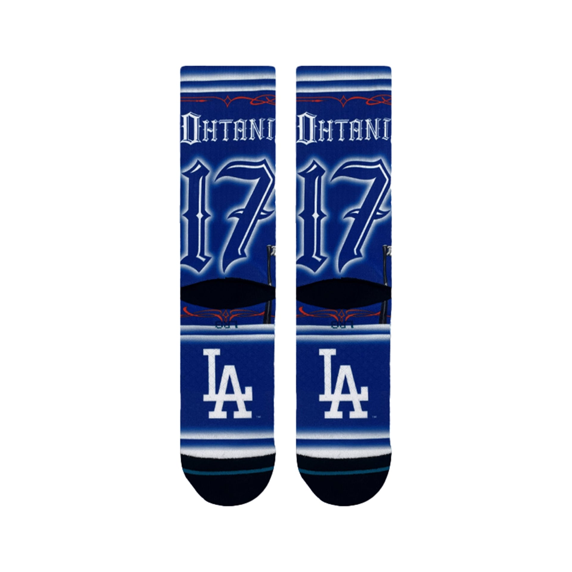 LA Dodgers x Cartoon x Shohei Ohtani Stance Crew Socks - Blue - Toons Mart