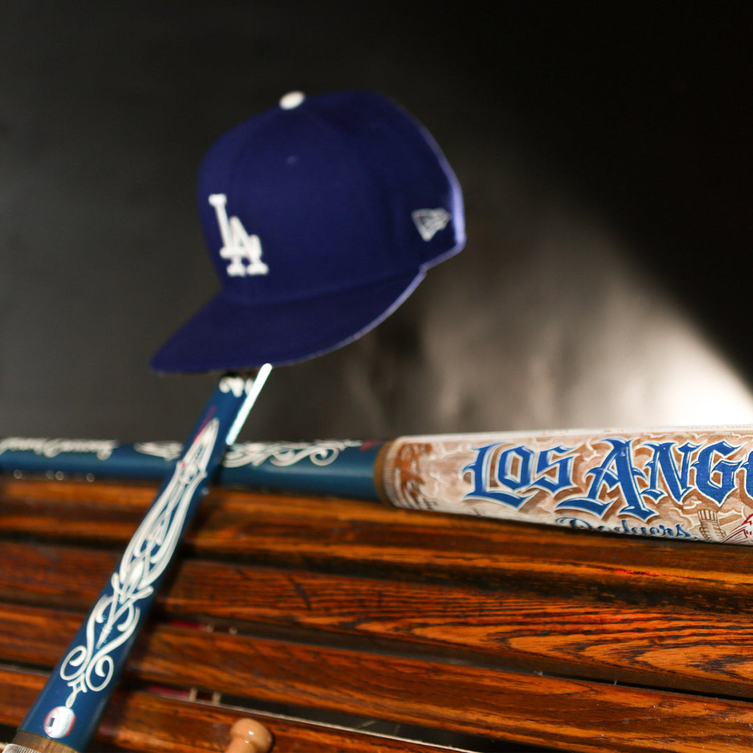 LA Dodgers x Mister Cartoon x Pillbox Full - Size Hand Painted Numbered Limited Edition Collectors Bat - Toons Mart