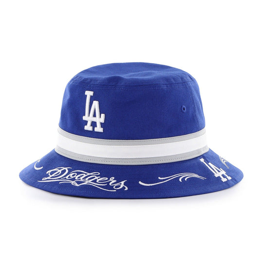 Los Angeles Dodgers x Mister Cartoon Royal Tattoo Bucket Hat - Toons Mart