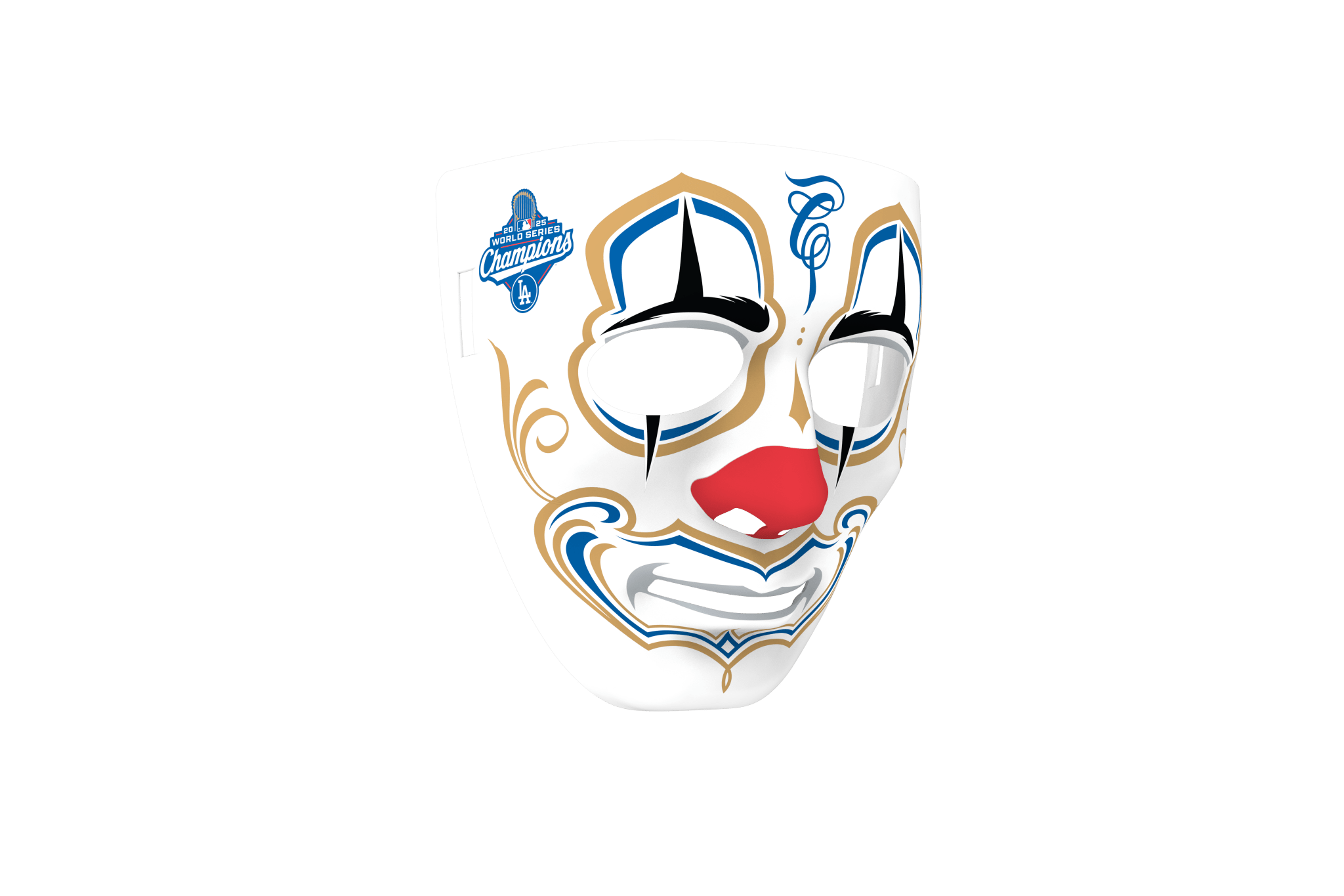 Mister Cartoon Clown Mask - Stadium Edition - Los Angeles Dodgers WSC’25 Name & Number - Kike - Toons Mart