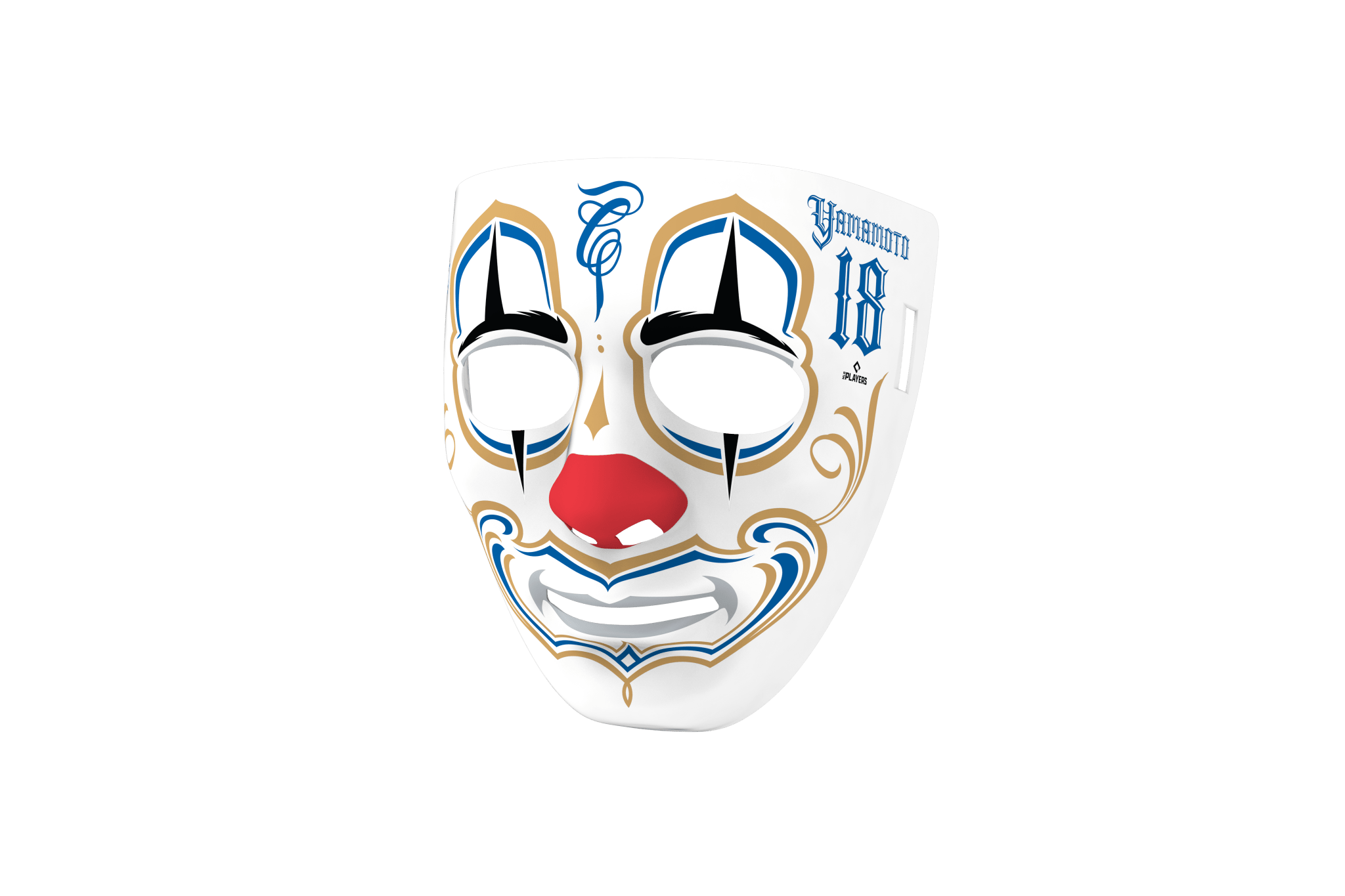 Mister Cartoon Clown Mask - Stadium Edition - Los Angeles Dodgers WSC’25 Name & Number - Yamamoto - Toons Mart