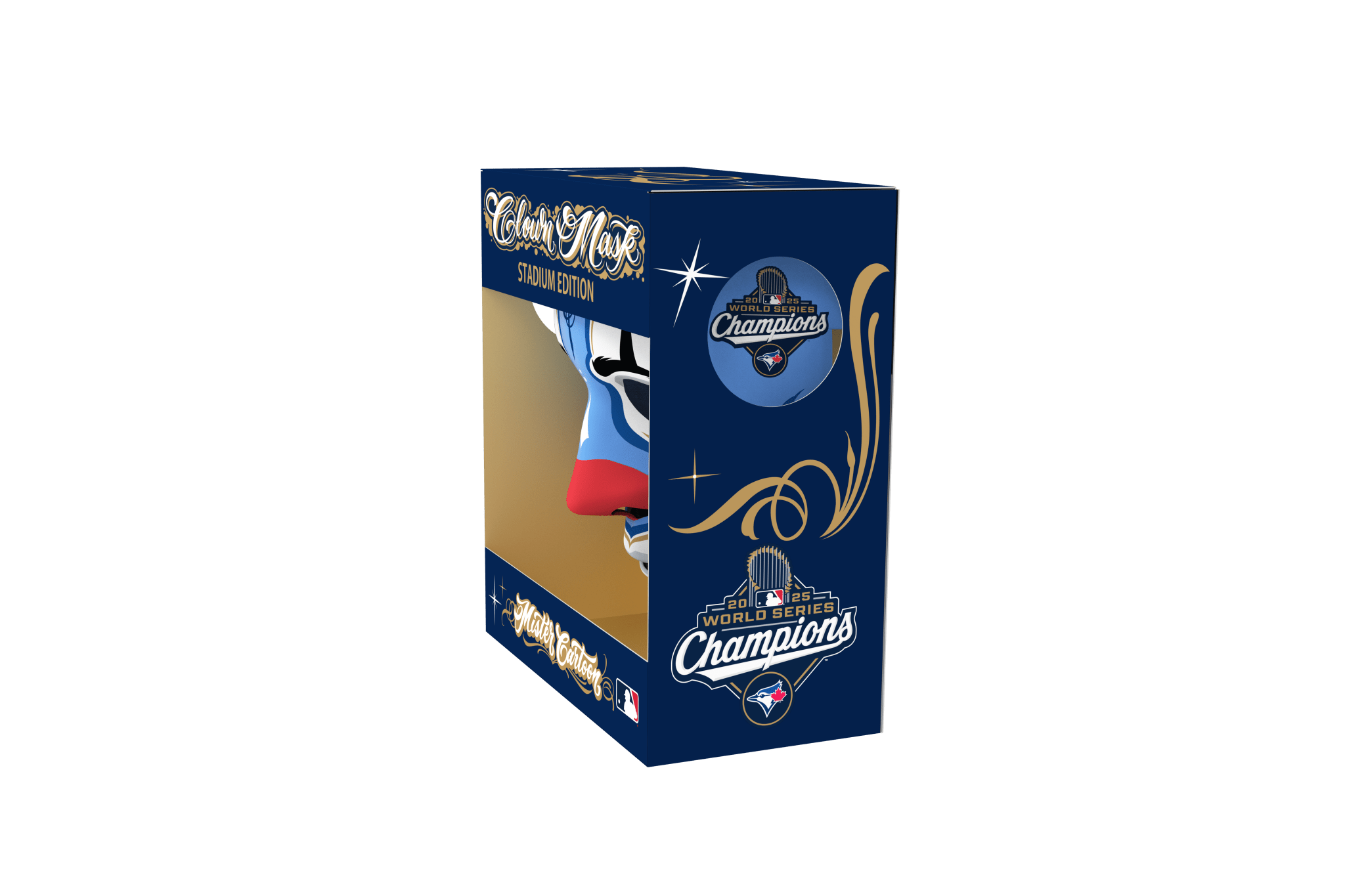 Mister Cartoon Clown Mask - Stadium Edition - Toronto Blue Jays World Series Champions’25 - Toons Mart