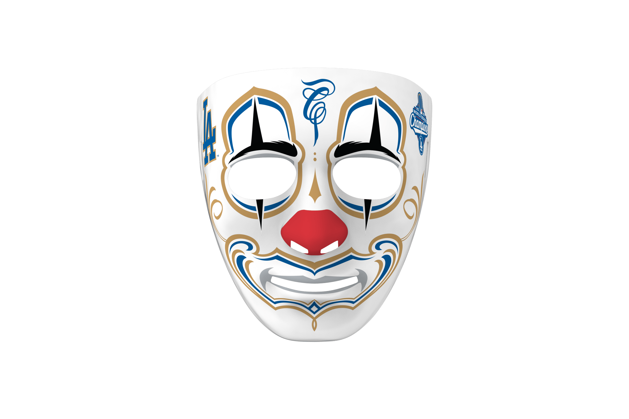 Mister Cartoon Clown Mask - Stadium Edition - World Series 2025 Champions Los Angeles Dodgers - Toons Mart