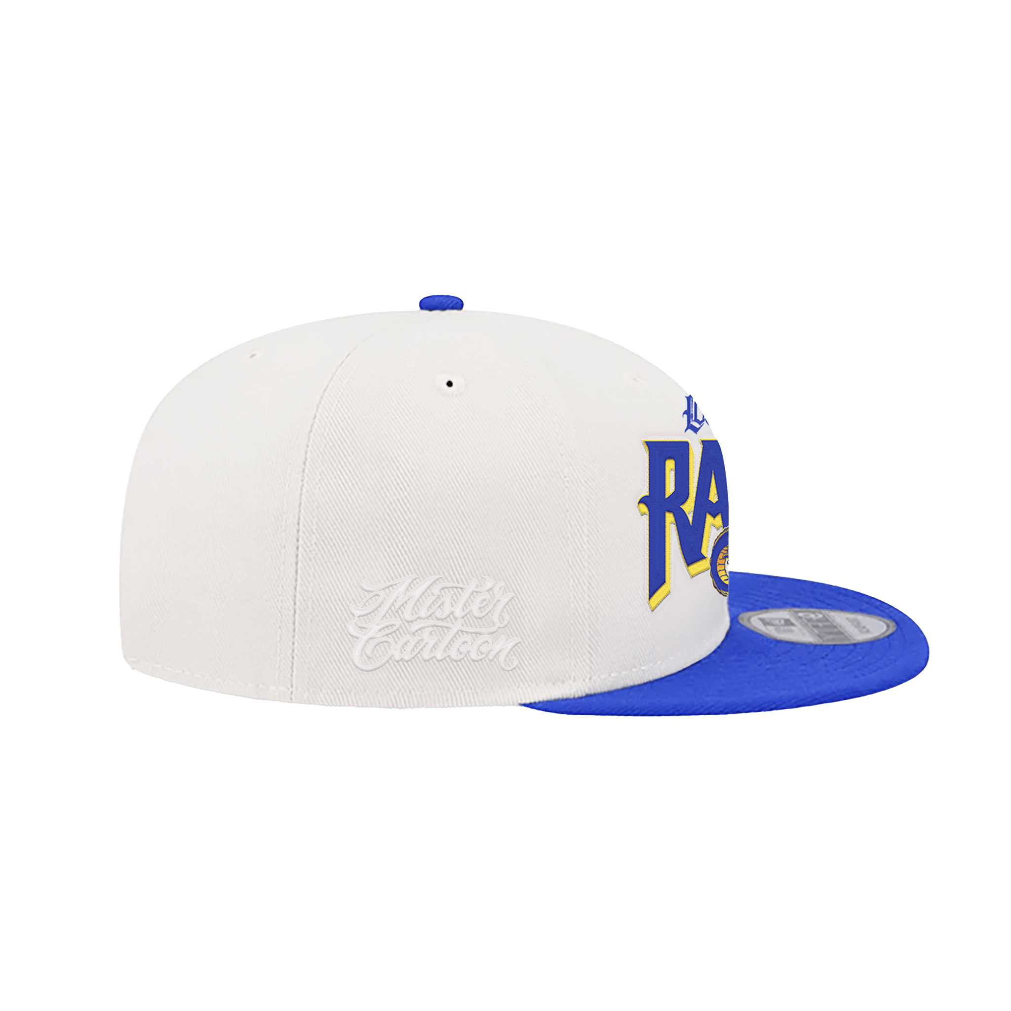 Mister Cartoon X LA Rams X New Era - Off White Team Hat - Toons Mart