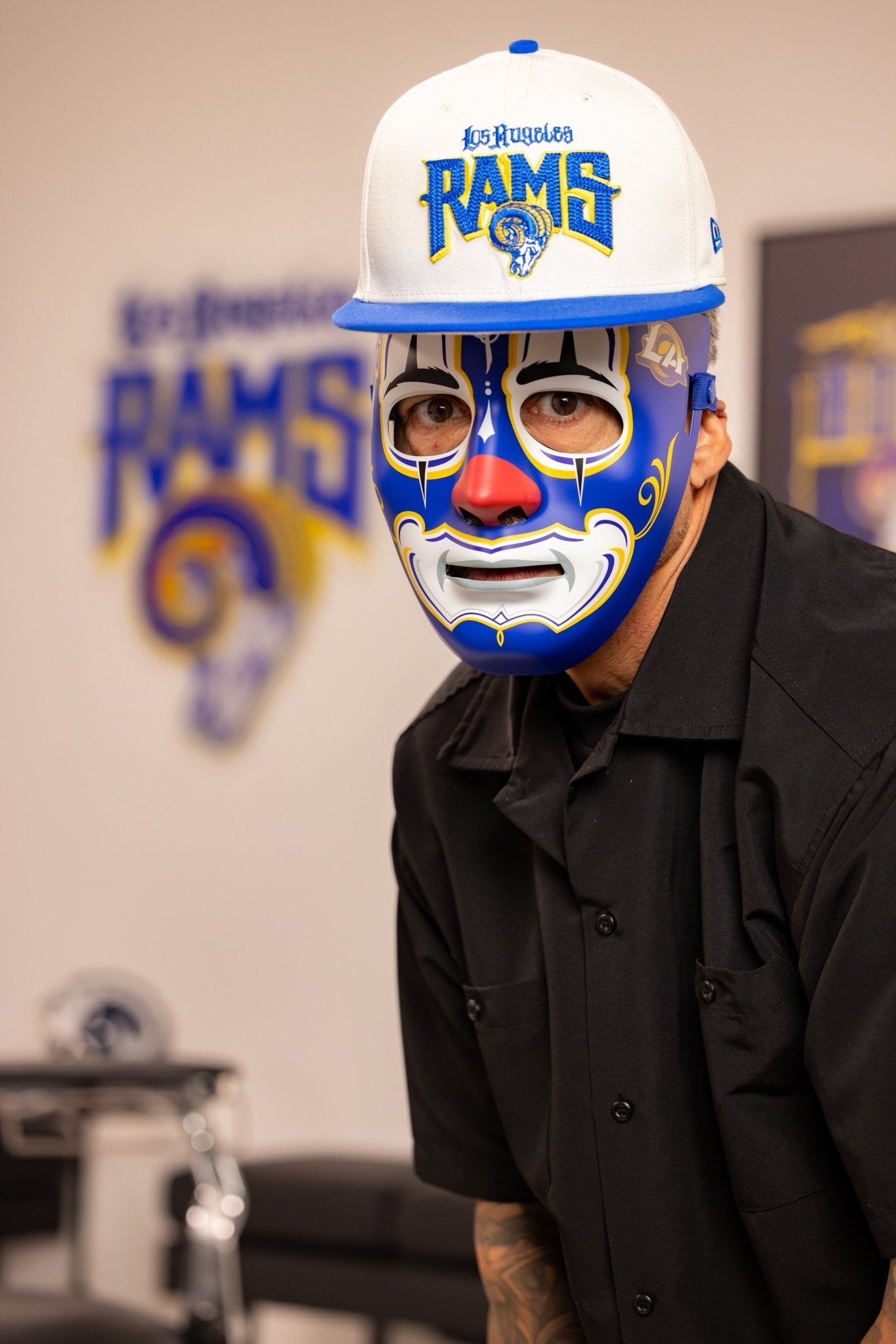 Mister Cartoon X LA Rams X New Era - Off White Team Hat - Toons Mart