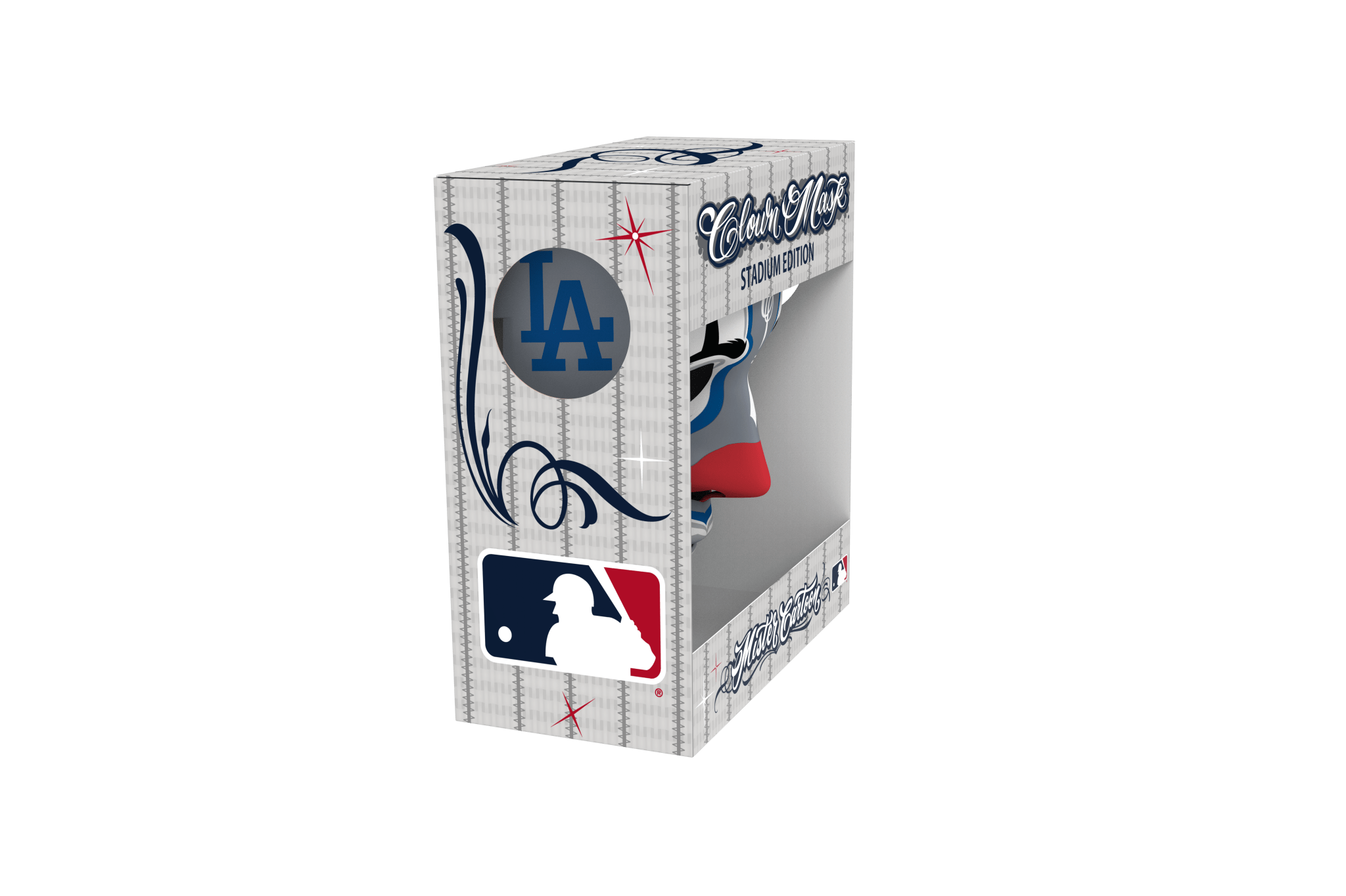 MLB® Mister Cartoon Clown Mask - Stadium Edition - Los Angeles Dodgers™ Away Colors - Toons Mart