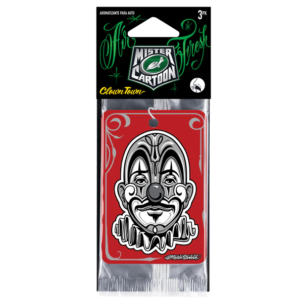 Paper Air Freshener Clown Town (3 pack) - Toons Mart