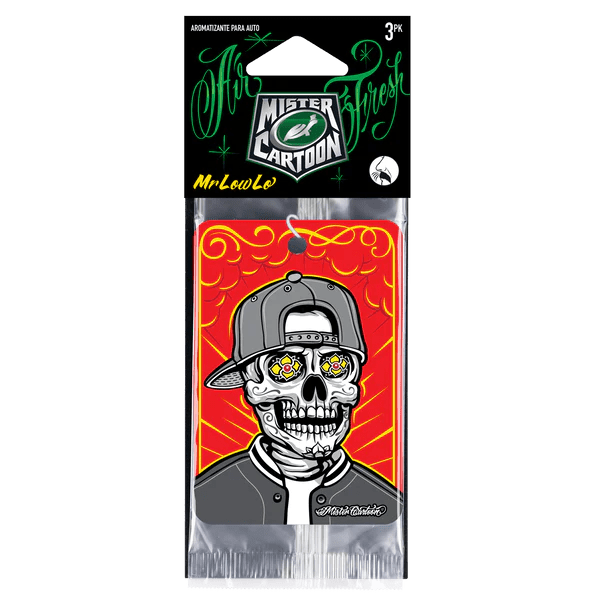 Paper Air Freshener Mr. Low Lo (3 pack) - Toons Mart