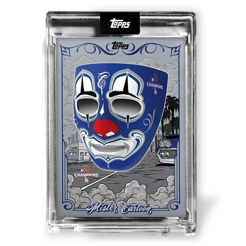 Mister Cartoon Topps 2024 Dodgers World Series Card