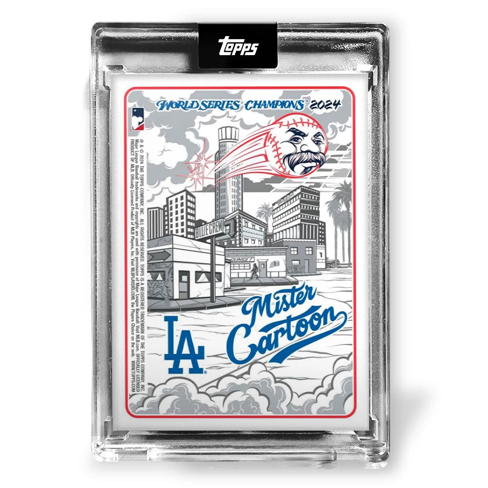 Mister Cartoon Topps 2024 Dodgers World Series Card