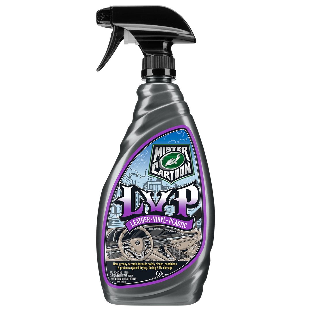 Turtle Wax X Mister Cartoon LVP - Leather, Vinyl, Plastic - Interior Cleaner & Protectant, 16 oz - Toons Mart