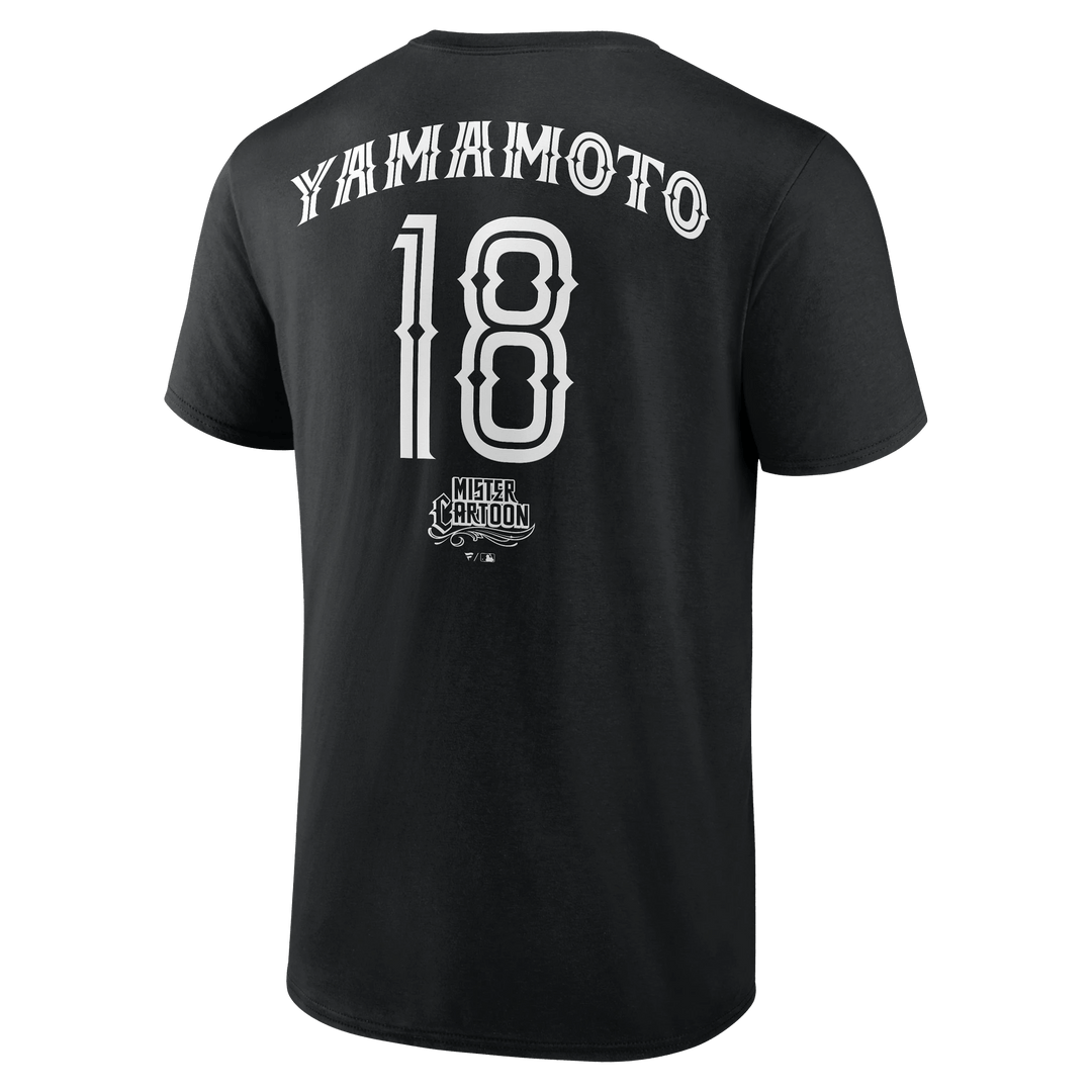 Yoshinobu Yamamoto - LA Dodgers x MC Black T-Shirt - Toons Mart