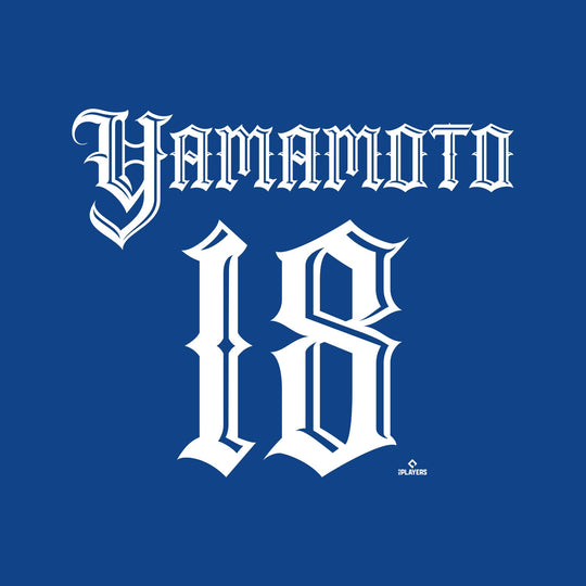 Yoshinobu Yamamoto - LA Dodgers x MC Blue T-Shirt - Toons Mart